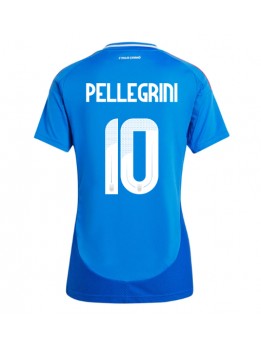 Italien Lorenzo Pellegrini #10 Heimtrikot für Frauen EM 2024 Kurzarm